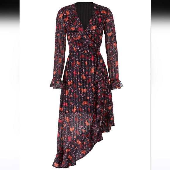 C/MEO Collective Significant Midi Wrap Dress Size Large fits medium to large - Picture 14 of 14